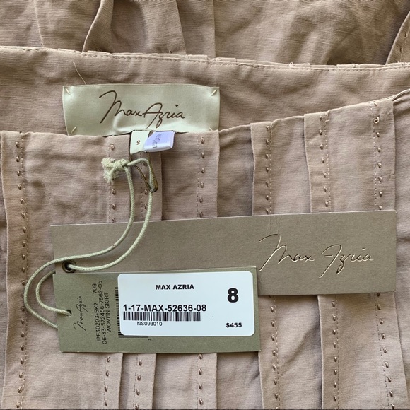 NWT BCBGMaxAzria Rose Fit & Flare Pleated Skirt 8 - Picture 4 of 6